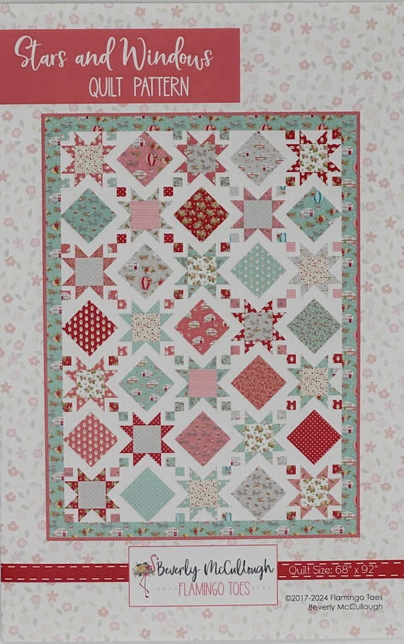 Stars and Windows Paper Quilt Pattern by Beverly McCullough- P138- Lane to Grace