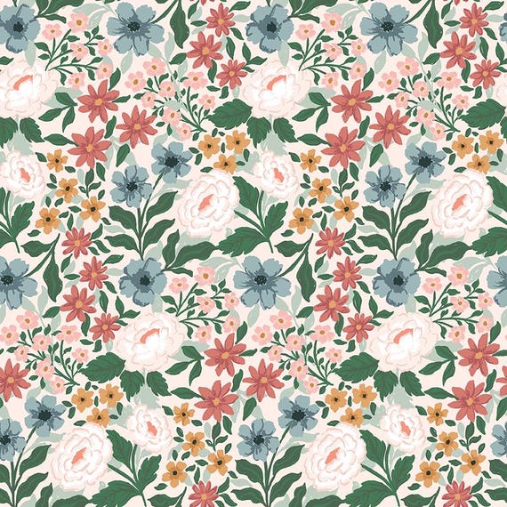 Sweet Cotton Tales-Blush Main by Cayla Naylor- C17310-BLUSH- Riley Blake- Cotton Quilting Fabric- Lane to Grace