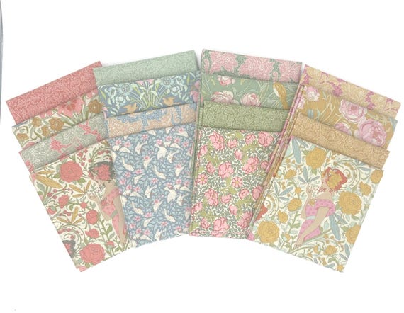 Tilda Songbird Fat Quarter Curated Bundle-16 pc- Quilting Cotton- Lane to Grace