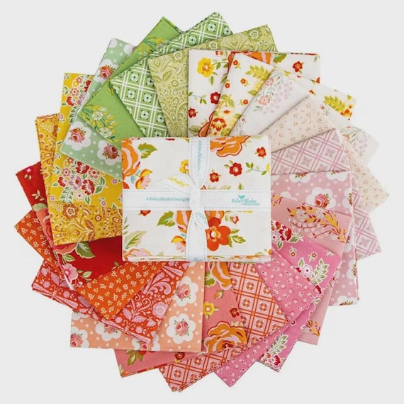 Peach Cobbler Fat Quarter Bundle (21pc) by Lily Ashbury- FQ-17420-21- Riley Blake- Cotton Quilting Fabric- Lane to Grace