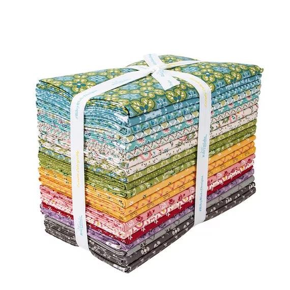 Piece & Plenty 1 Yard Bundle, Raindrop, 21 PCS, Lori Holt for Riley Blake Designs