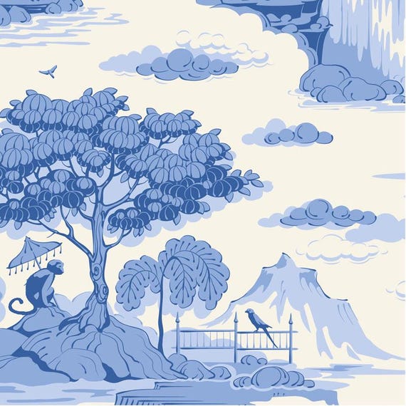 PRE-ORDER- Something Blue- Tilda- 100670- Cottonview- Cream - Cotton Quilting Fabric- Lane to Grace- Ships June 2026