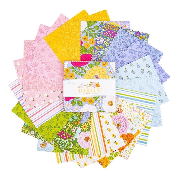Little Darlin’ 5" Stacker – 42 Precut Squares (Charm Pack) by Riley Blake Designs