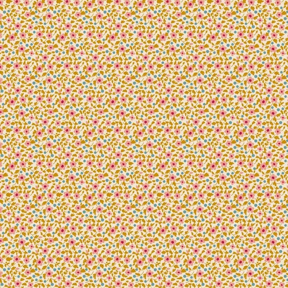 PRE-ORDER- Brie Basics- Tilda- 130196- Mustard-Cotton Quilting Fabric- Lane to Grace- Ships MARCH 2026