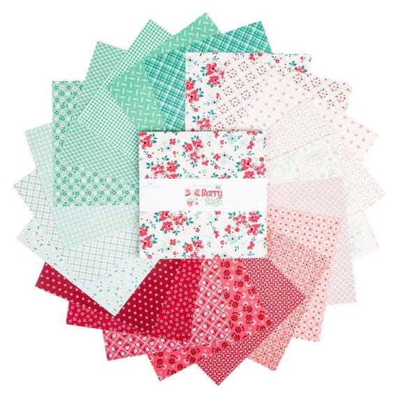 Berry & Sage 5" Stacker (42pc) by Lori Holt- 5-17380-42- Riley Blake- Cotton Quilting Fabric- Lane to Grace