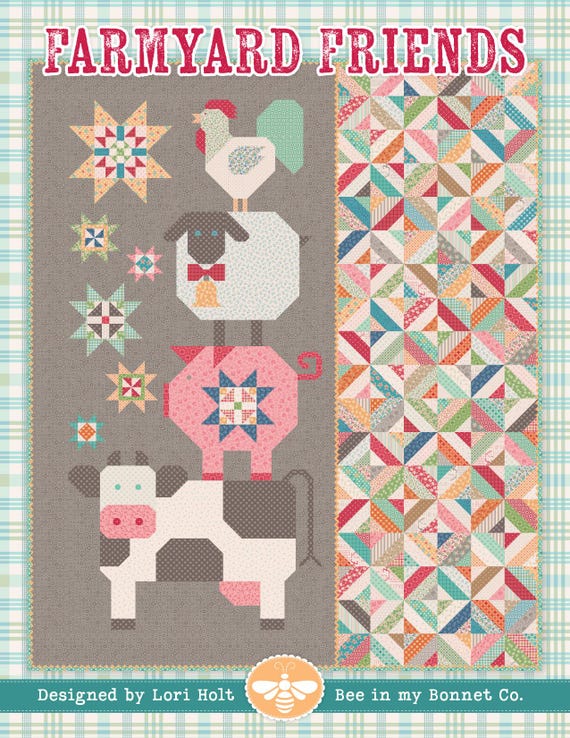 Farmyard Friends by Lori Holt of Bee in My Bonnet Pattern Book, P051-ISE-318