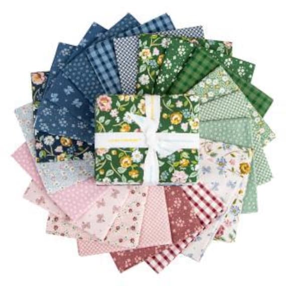 Rosewood- Fat Quarter Bundle (21PC) by Jessica Chertkow- FQ-17490-21- Riley Blake- Cotton Quilting Fabric- Lane to Grace
