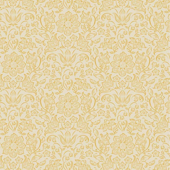 PREORDER – Tilda Songbird Blenders Fabric- Lila- Light Yellow- 110159 Arriving February