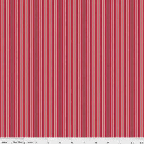 Christmas Stripe Quilting Cotton Fabric - Riley Blake Designs