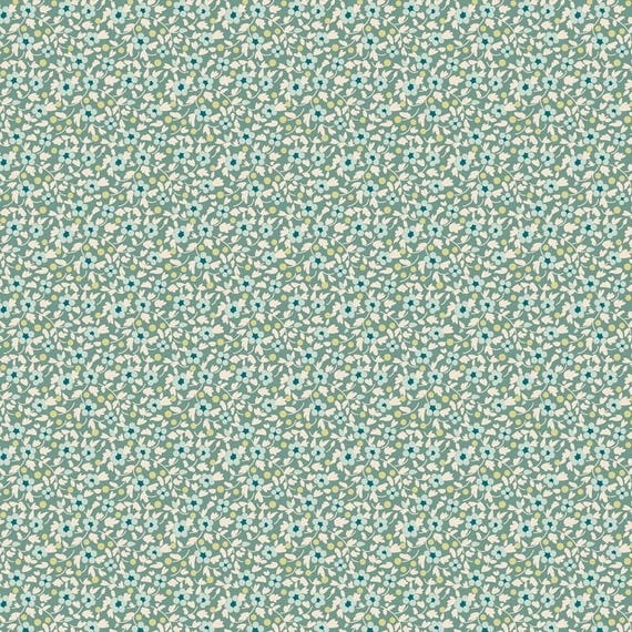 PRE-ORDER- Brie Basics- Tilda- 130191- Teal- Cotton Quilting Fabric- Lane to Grace- Ships MARCH 2026
