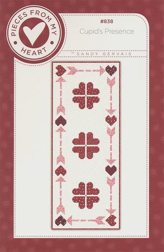 Cupid’s Presence Table Runner Pattern by Sandy Gervais – Riley Blake Designs