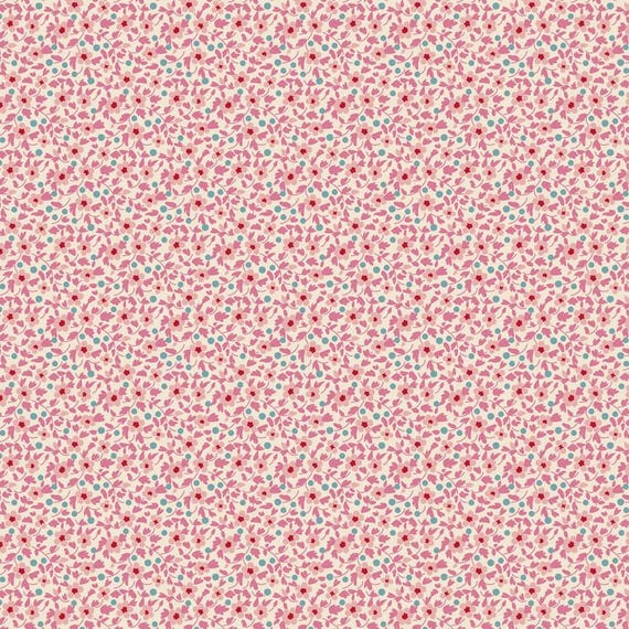 PRE-ORDER- Brie Basics- Tilda- 130194- Pink- Cotton Quilting Fabric- Lane to Grace- Ships MARCH 2026