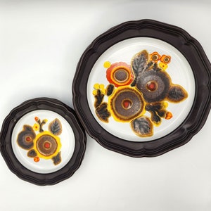 Vintage Mikasa Pleasantries Country Cottage Dinner Plates, Salad Plates