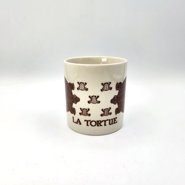 Vintage Taylor & Ng Brown La Tortue Turtle Original 1979 Coffee Mug