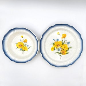 Vintage Mikasa Country Club Amy Dinner Plates, Soup Bowls