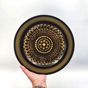 Vintage Mikasa Terrazo Green 12&quot; Majorca Chop Plate Platter