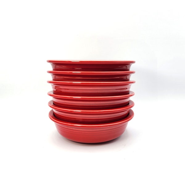 Vintage Fiesta Scarlet Red P86 Medium Cereal Soup Bowl - Sold Individually