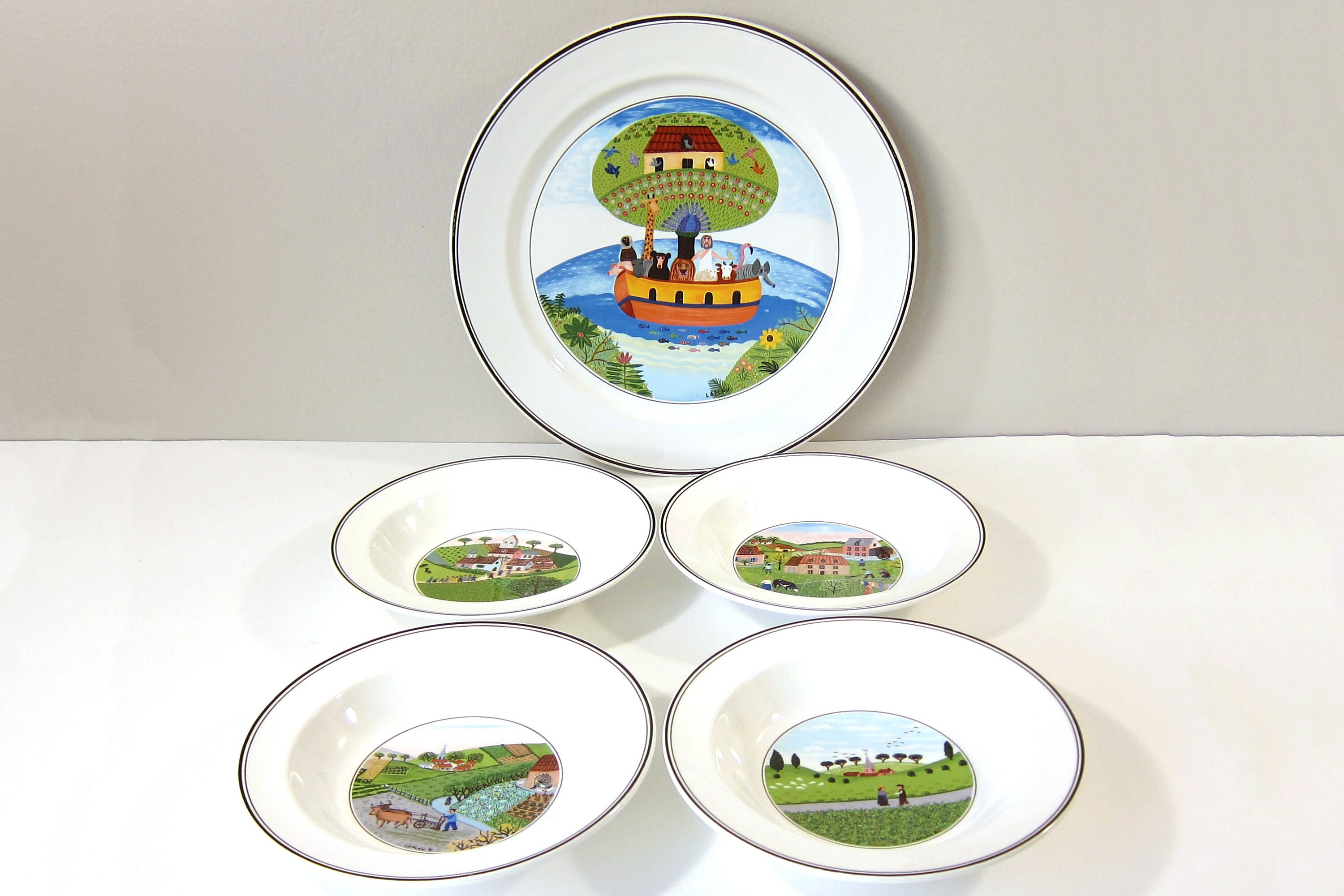 Villeroy and Boch Naif - Etsy おしゃれ通販 Naif ディーププレート 6枚セット Boch デザイン & Villeroy 食器