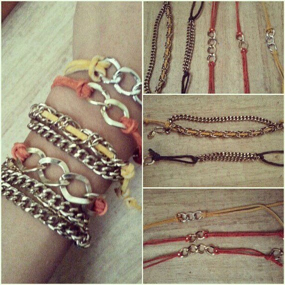 Items similar to Chain Bracelets on Etsy