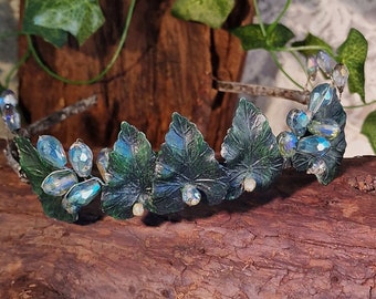 Leaf Crown - Tiara - Woodland Wedding Headpiece - Bridal Crown