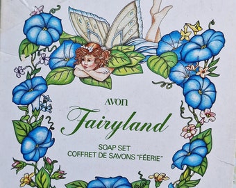 Avon Fairyland Soap Set - Decal Soap - Vintage Packaging - Gift for Fairy Lovers - Retro Collector