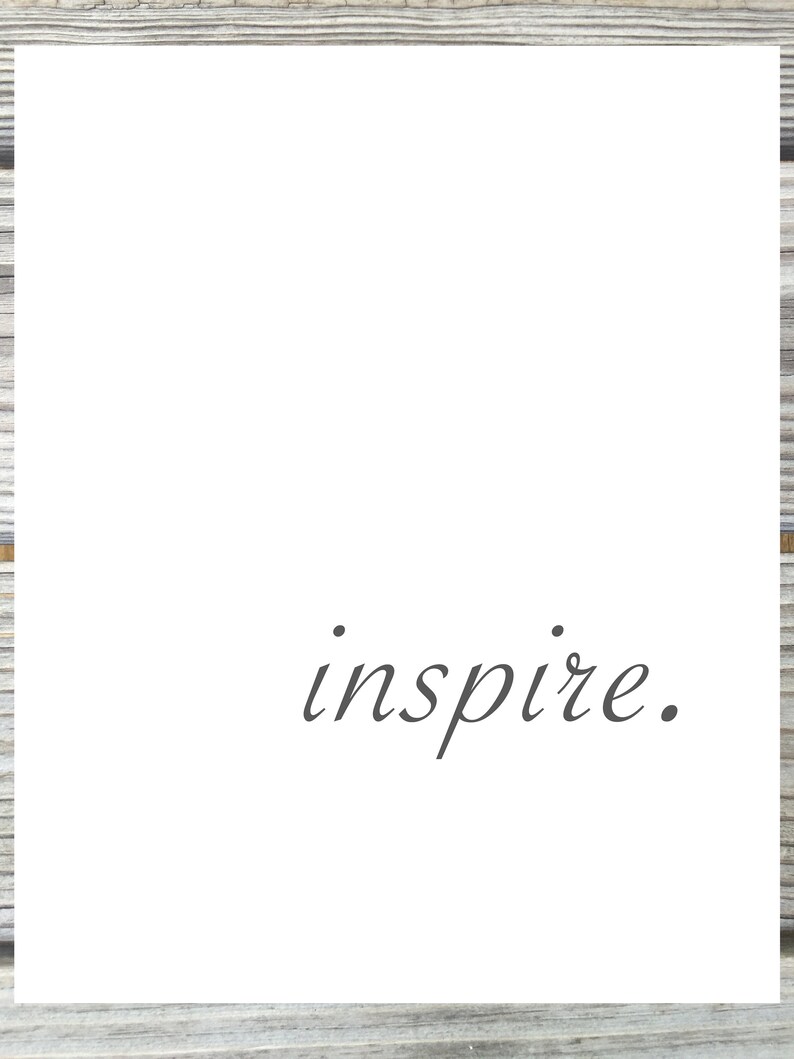 Inspire 8x10 Printable Digital Download Wall Art Gallery - Etsy