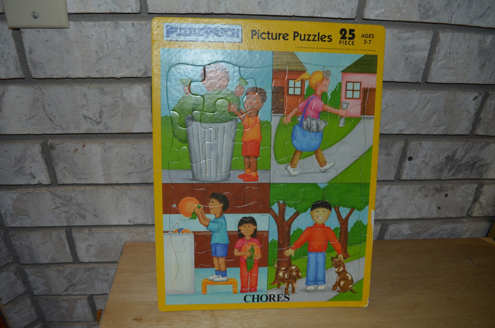 Vintage 1993 Child's Puzzle Patch Picture Puzzles Etsy