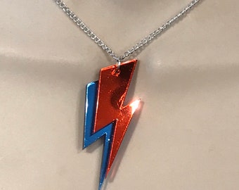 Alchemy David Bowie English Pewter Pendant /& Chain Lighting Bolt