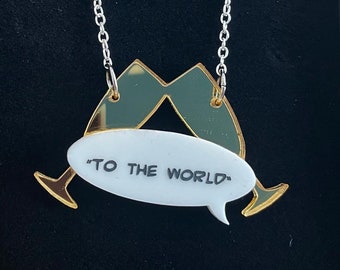 To the World, Good Omens inspired acrylic necklace