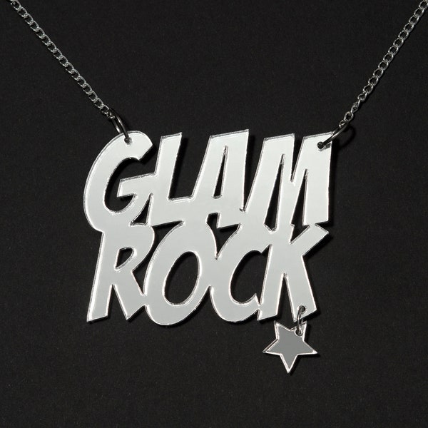 Collier glam Rock en acrylique