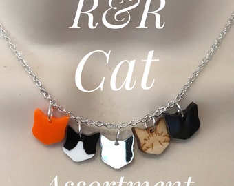 Assorted cats necklace