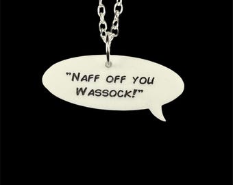 Ghosts inspired acrylic necklace