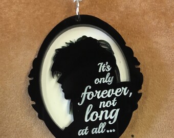 JARETH (David Bowie) cameo pendant..with LABYRINTH quote