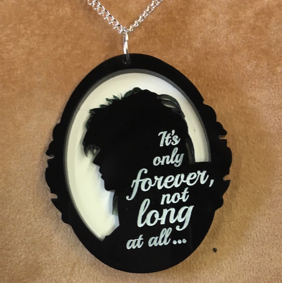 Jareth David Bowie Cameo Pendant With Labyrinth Quote Etsy