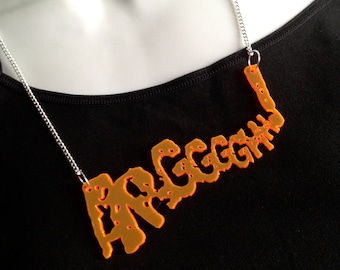 Arggggh!..necklace - Laser cut acrylic