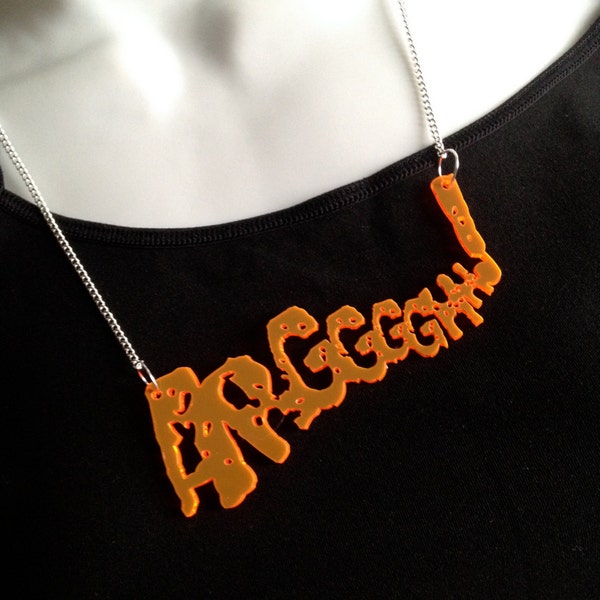 Arggggh!..necklace - Laser cut acrylic