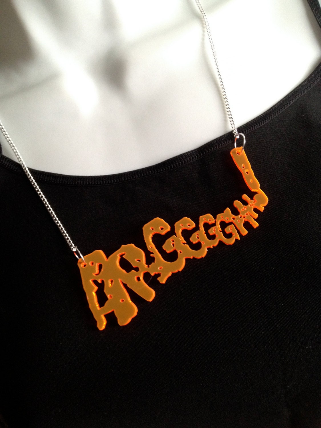 Arggggh!..necklace - Laser cut acrylic