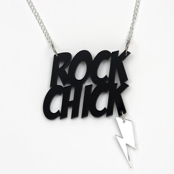 Black rock necklace deals