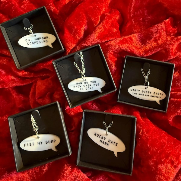 PHM Rocky quote necklace