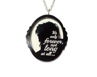 JARETH (David Bowie) cameo pendant..with LABYRINTH quote