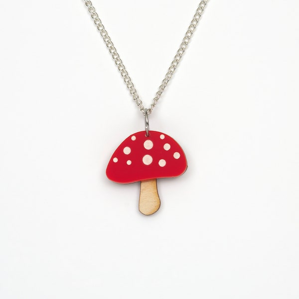 Toadstool necklace