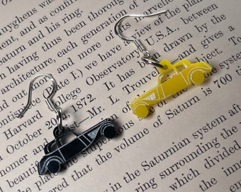 Good Omens Bentley inspired acrylic earrings