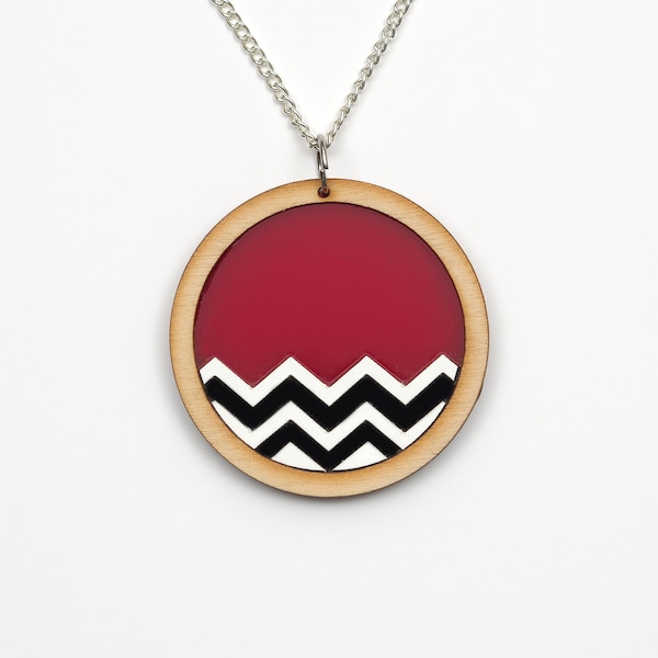 Twin Peaks Red Lodge inspired pendant