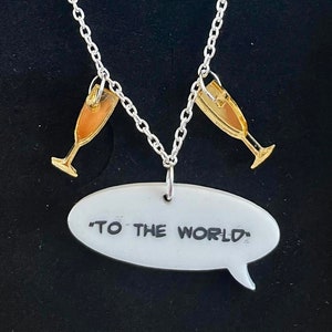 To the World, Good Omens inspired acrylic necklace