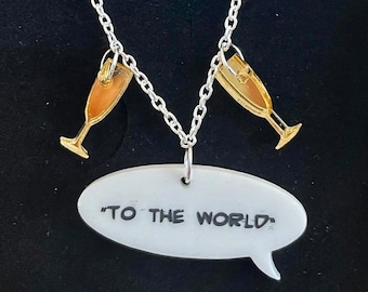 To the World, Good Omens inspired acrylic necklace