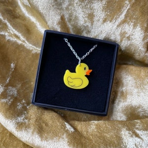 Rubber duck acrylic necklace - Hazbin Hotel inspired