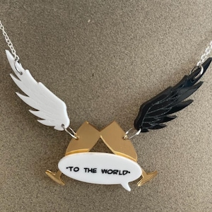 To the World, Good Omens inspired acrylic necklace