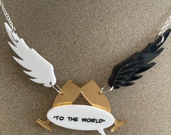 To the World, Good Omens inspired acrylic necklace