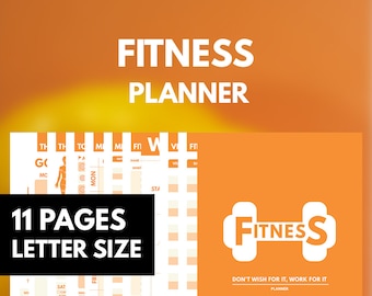 workout planner etsy