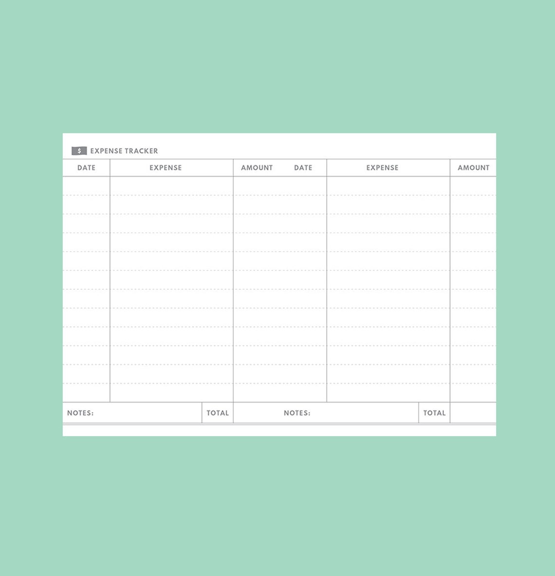 Midori Passport Insert, Expense Tracker Insert, Budget Planner ...